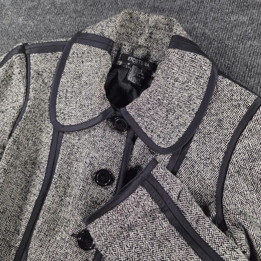 Etcetera Women's Black and Grey Jacket
